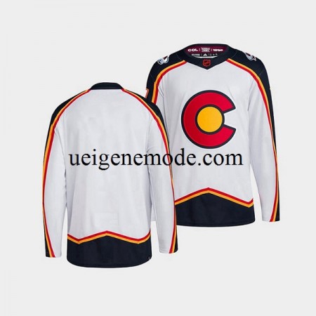 Herren Colorado Avalanche Eishockey Trikot Blank Adidas 2022-2023 Reverse Retro Weiß Authentic
